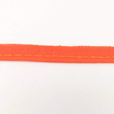 3 Yards, 5mm Flanged Insertion Piping on 10mm Band, Orange Fabric Trim